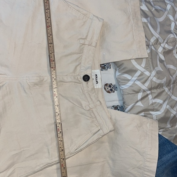 ROLLAS High Rise Wide Leg Jeans size 10/Medium beige - Picture 10 of 11